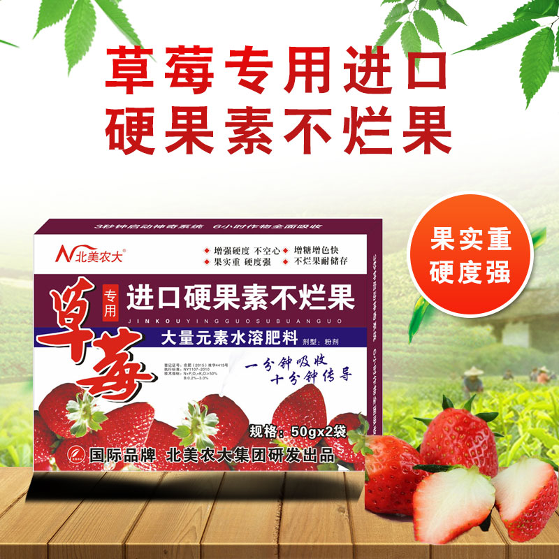 草莓爛果、果不紅用北美農(nóng)大草莓專用肥